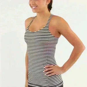 Lululemon Free  To Be Tank
Classic Stripe Black White